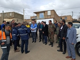 اجرای مانور زلزله در روستای بویین شهرستان سلطانیه