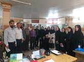 تجلیل دکتر رستم‌خانی از زحمات کادر اداری  بیمارستان بهشتی به مناسبت روز کارمند